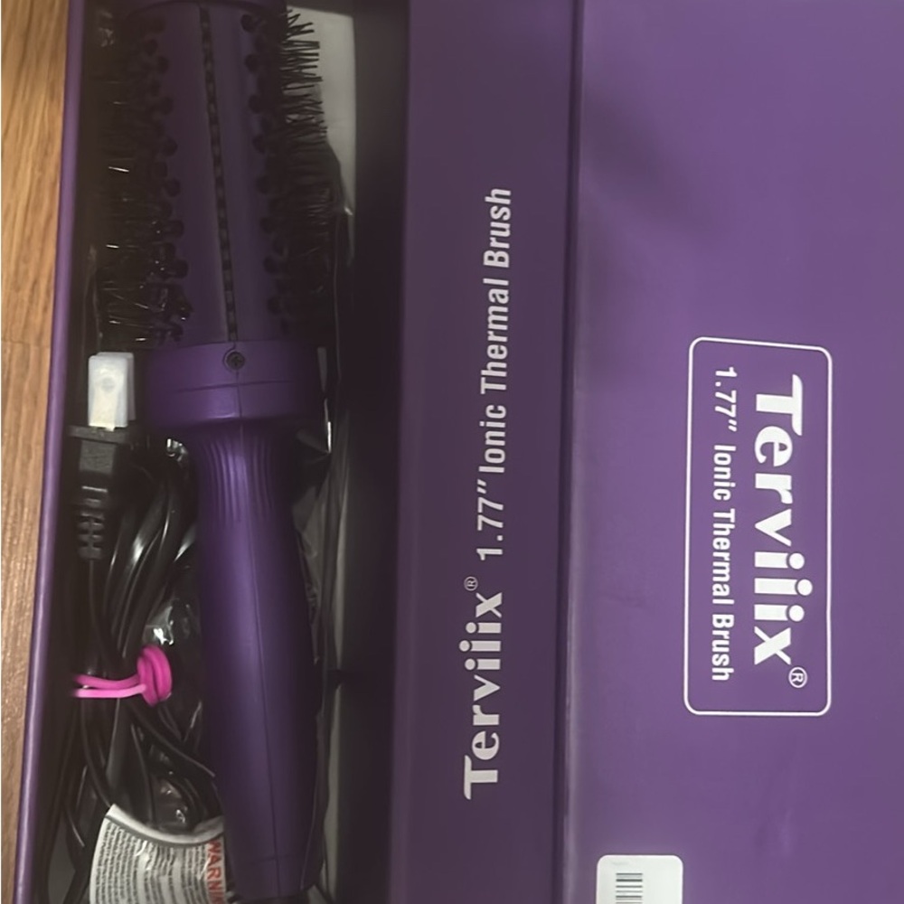 Purple Ionic Thermal Hair Brush